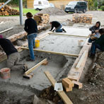 Kigbeare Kiln Project - Pete, Bjorn, Svend, Rebecca and Joss